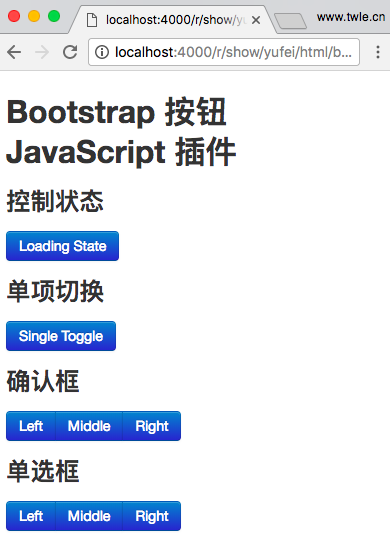 Bootstrap 2 collapse demo