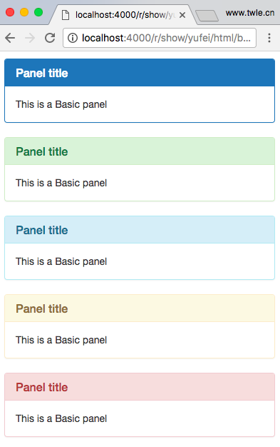 panel demo