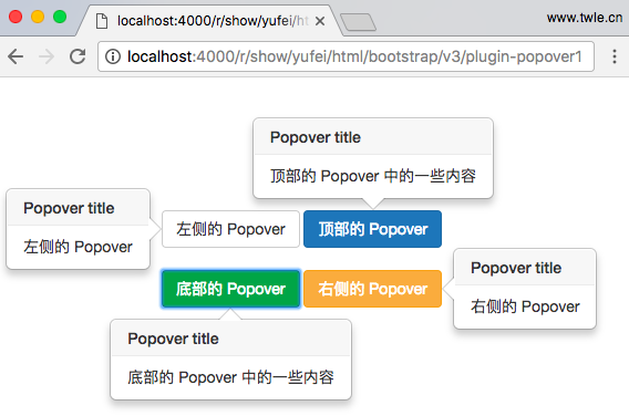 弹出框( Popover ) 插件